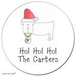 Sugar Cookie Gift Stickers - Holiday Dog